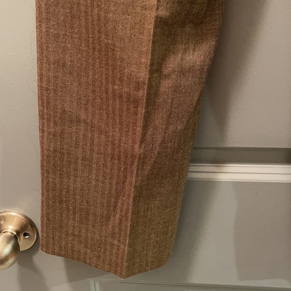 Gap size 0 brown boot cut  dress pleated pants - Picture 5 of 5